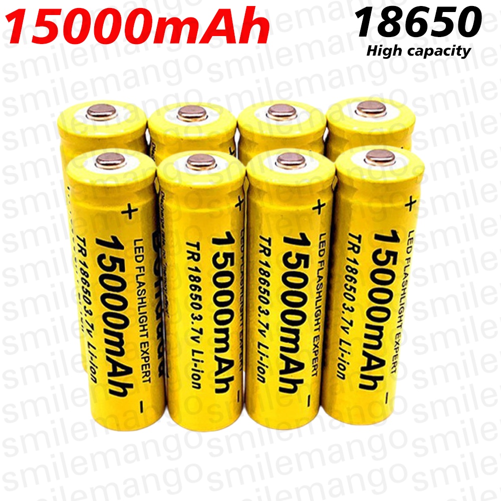 Vape Battery 18650 - 18650 3.7V 15000mAh Lithium-Ion Rechargeable Pointed