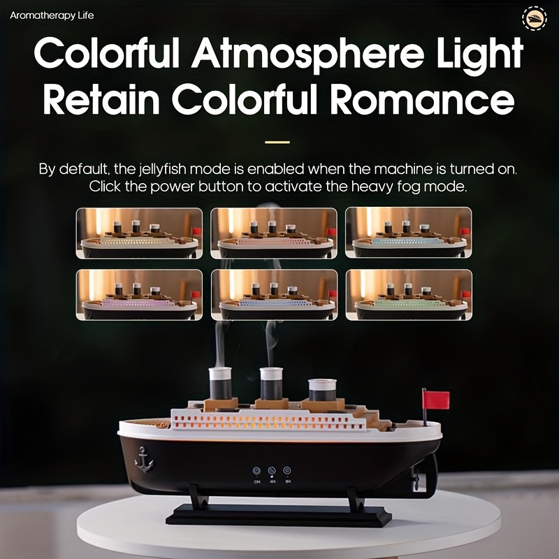 Titanic Ship Model Air Humidif - đánh giá và giá Vape Ring