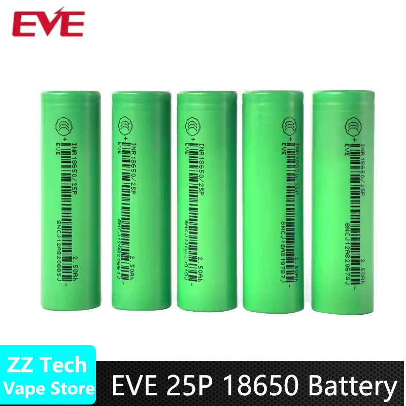 Original EVE 25P INR 18650 Bat - đánh giá và giá Vape Battery 18650